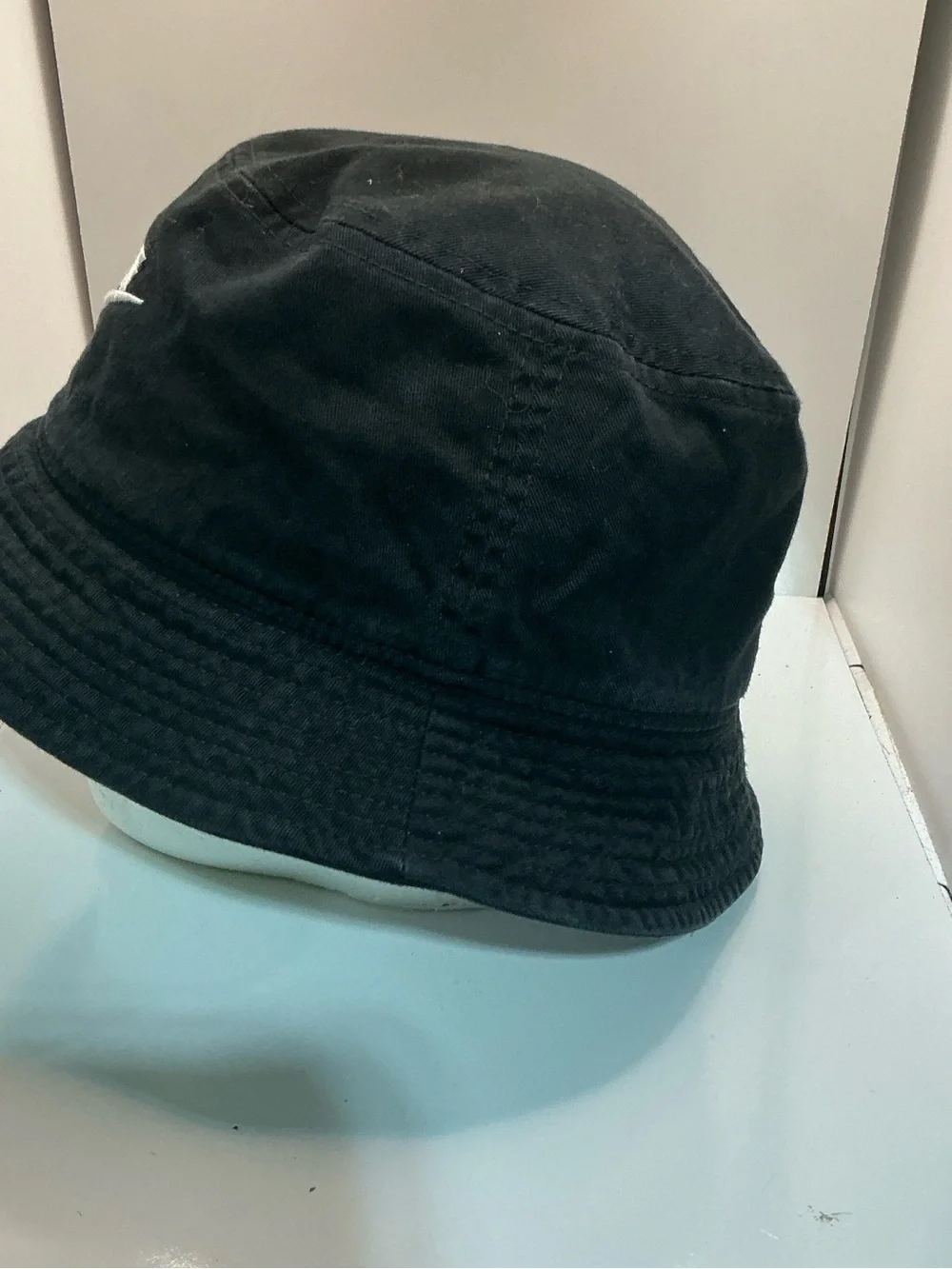 Nike Black Bucket Hat with White Embroidered Swoosh